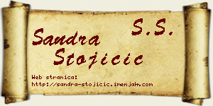Sandra Stojičić vizit kartica